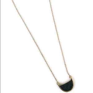 Gold and Black Purse Necklace